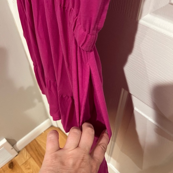 Tiered Pink Dress- Time and Tru- Size XL - Picture 4 of 6